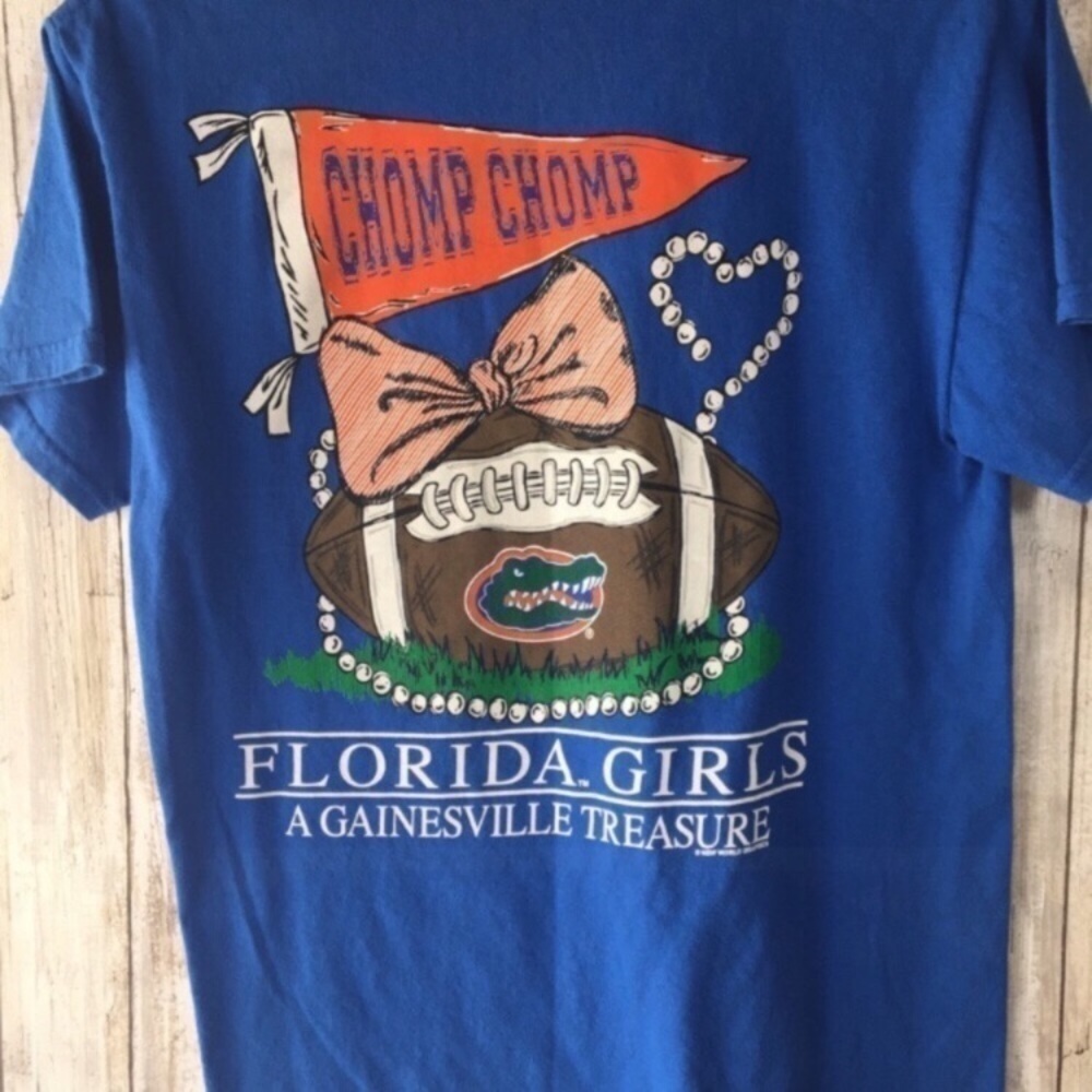 Florida Gators Women’s Small Blue Graphic Tee NCAA College Football Shirt - Picture 3 of 5